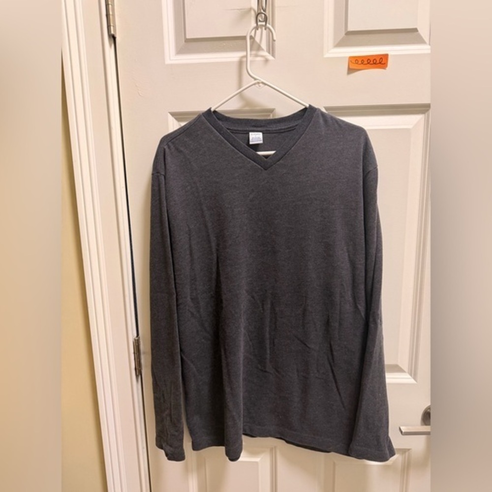 Mens Pavo V-Neck Long Sleeve Shirt
